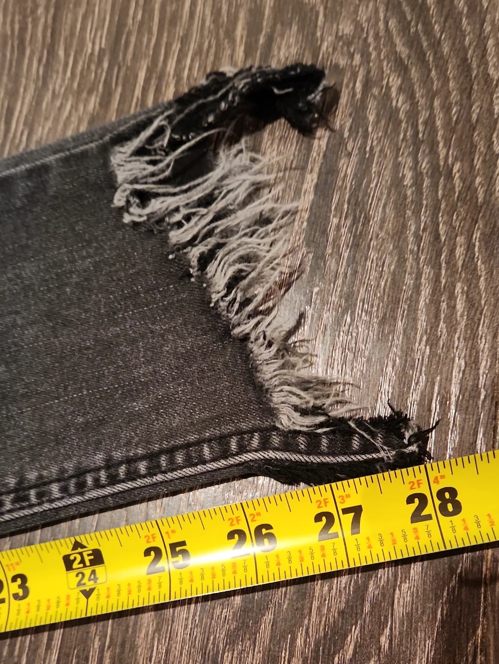❤ FREE PEOPLE GREAT HEIGHTS DISTRESSED SKINNY FRINGE HEM JEANS, 0 (25)